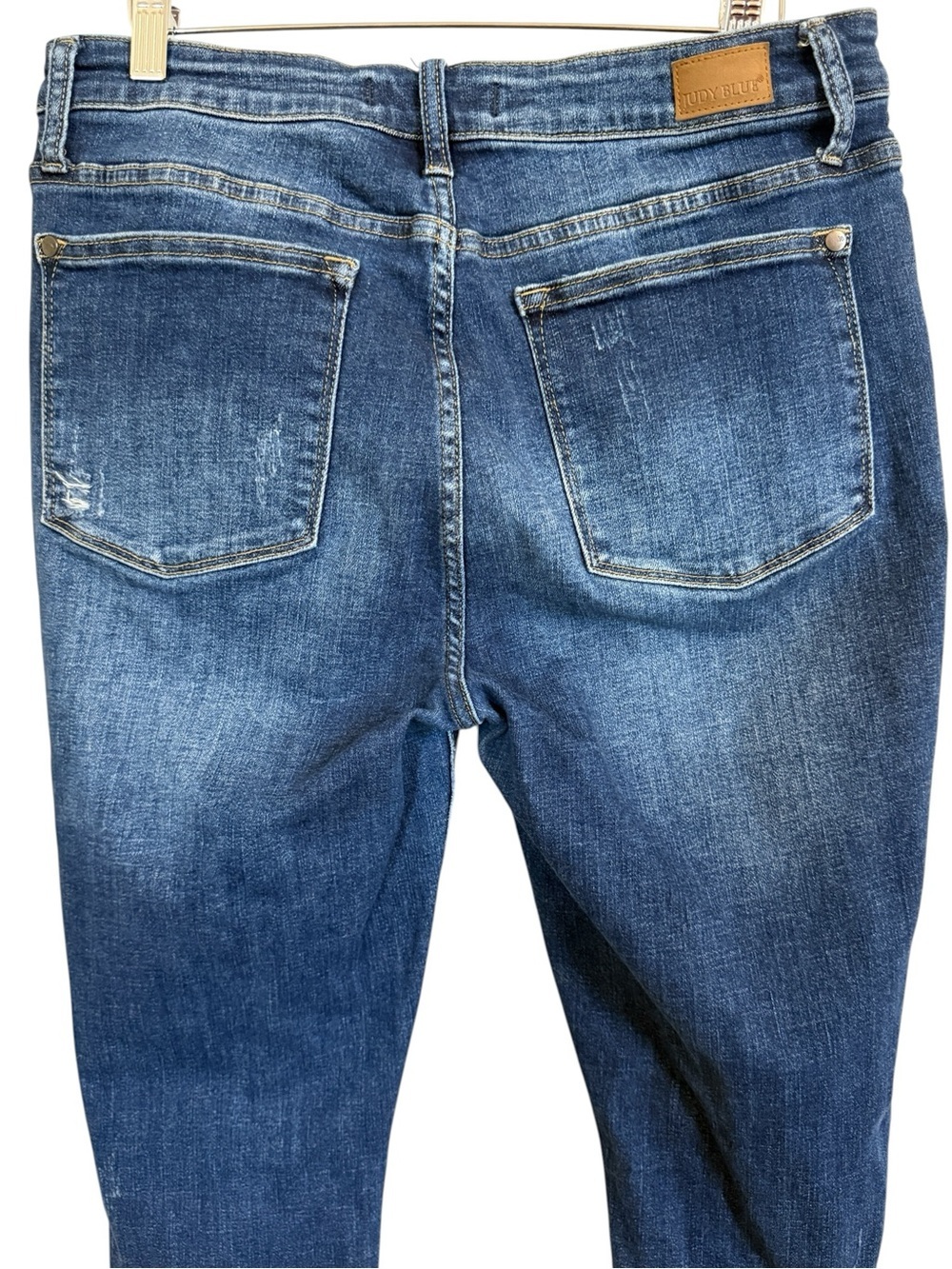 Judy Blue Capri Fit Distressed Stretch Denim Capri Jeans Women’s Size 11/30 - Picture 5 of 13
